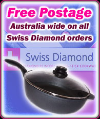 Free Postage on Swiss Diamond Cookware orders